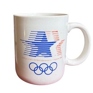 VTG 1984 Los Angeles Olympics Foster Farms Coffee Mug Papel LA84 Ceramic